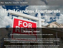 Tablet Screenshot of floralgardensapartments.com